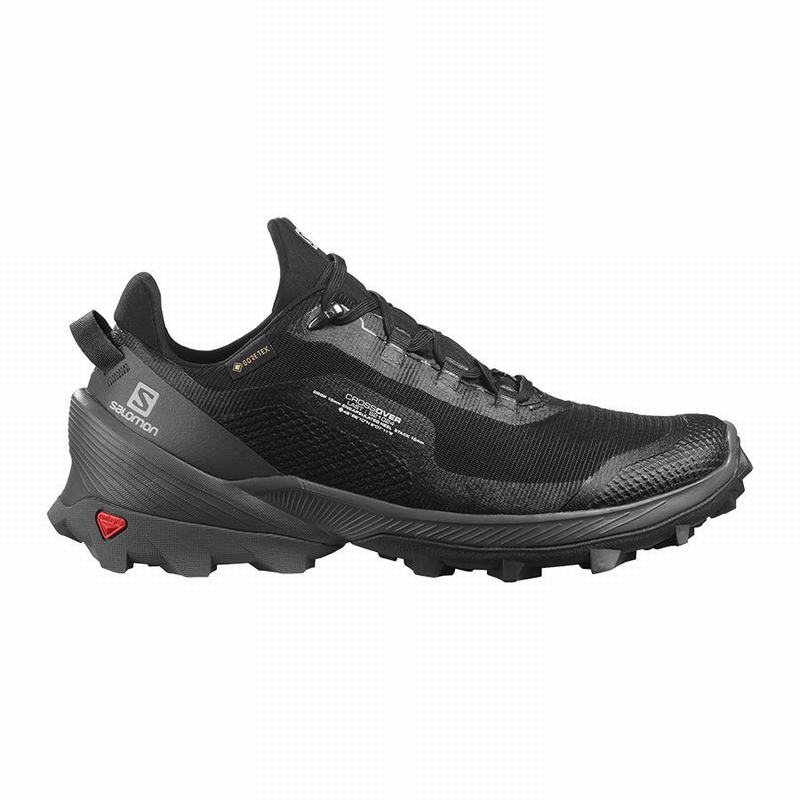 Salomon Israel CROSS OVER GORE-TEX - Womens Hiking Shoes - Black (LKTV-37512)